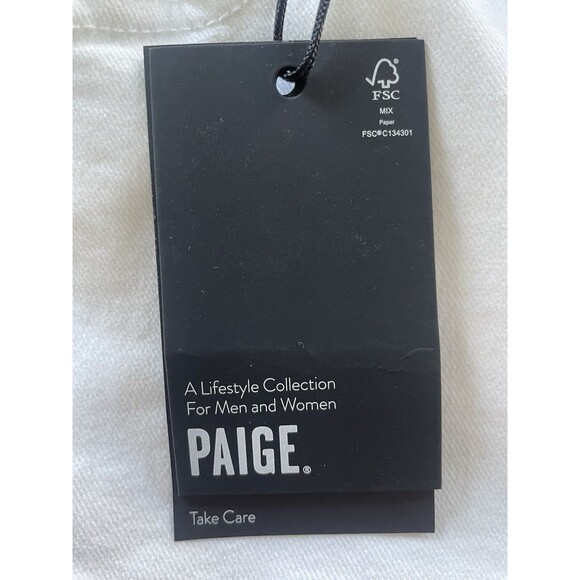 Paige Hoxton Crop High Rise Ultra Skinny Jeans Women’s 18W Plus Crisp White - Picture 11 of 16